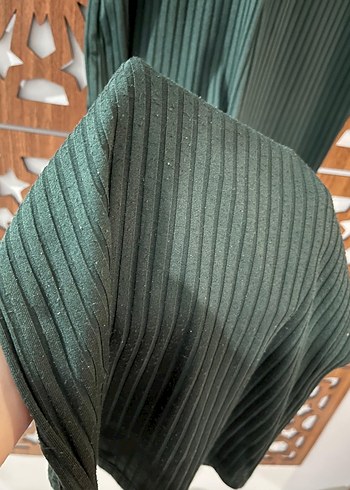 Zara Kadın Yeşil Pilili Uzun Tulum - Görsel 4