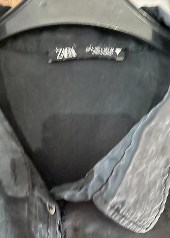 Zara Gri Düğmeli Kadın Gömlek - Görsel 6