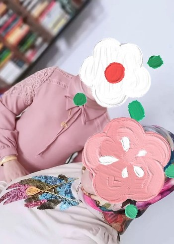 38 Beden pembe Renk Drapeli Uzun Kollu Bej Kadın Elbise