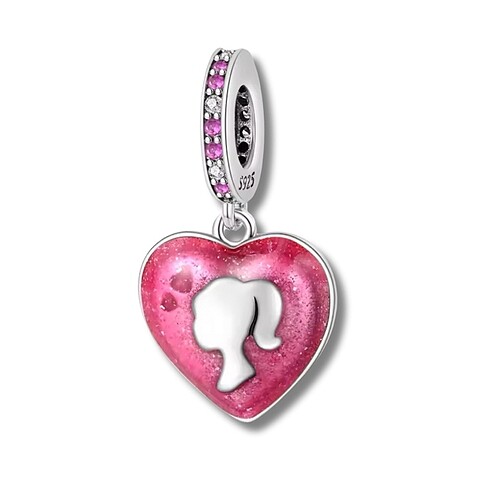 barbie charm 925 ayar gümüş