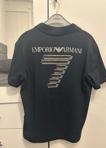 Emporio Armani Düğmeli Siyah Erkek Polo Tişört