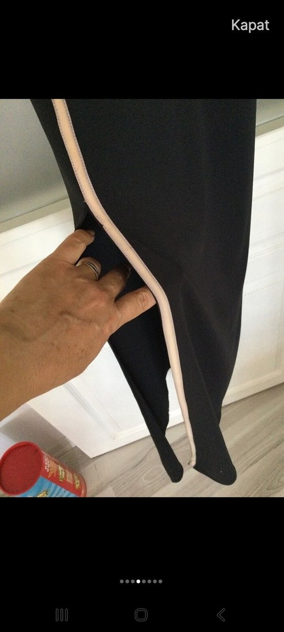 Drapeli Siyah Uzun Kollu Bluz - Görsel 4