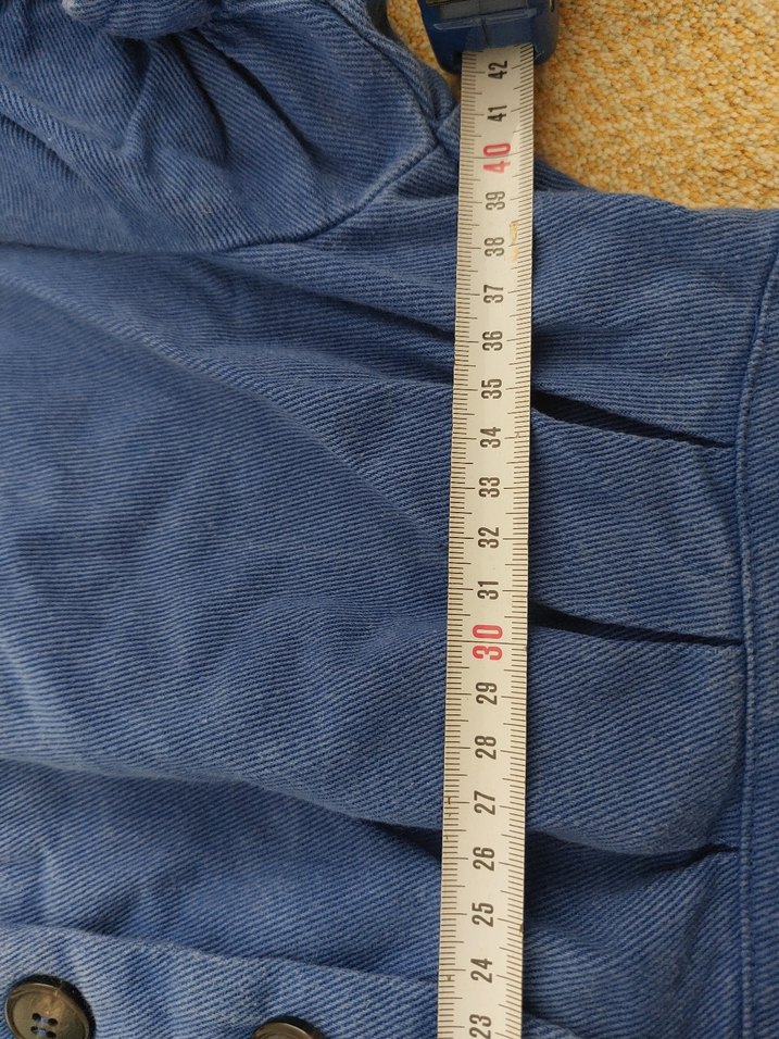 Twist Mavi Düğmeli elbise - Görsel 5