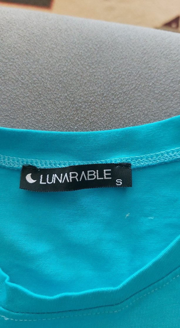 Turkuaz Kısa Kollu Midi Elbise - Görsel 2