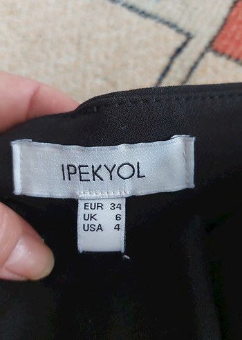 Kadın Siyah Midi Kumaş Pantolon - Görsel 5