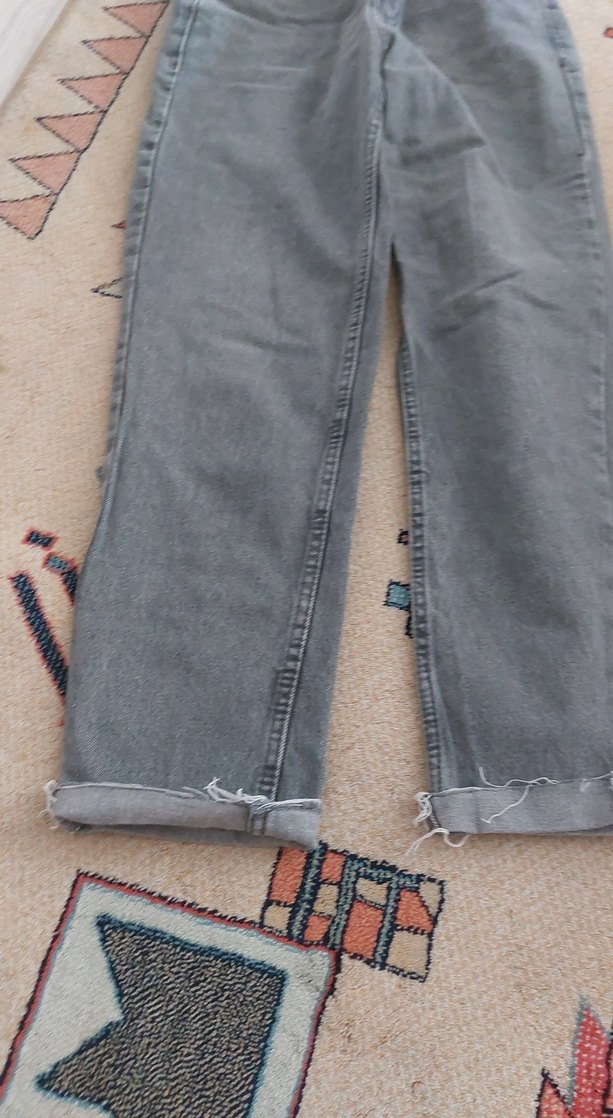 Gri Kadın Denim Pantolon - Görsel 3