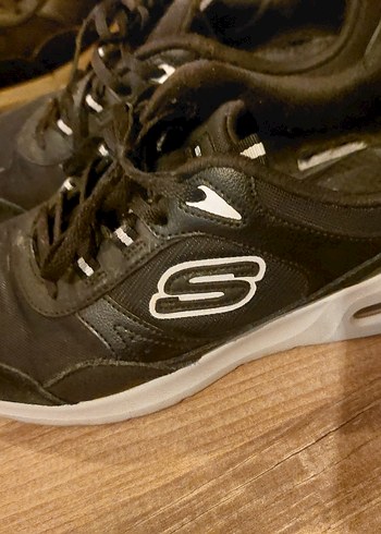 Skechers Siyah Spor Ayakkabı Velcro Detaylı - Görsel 2