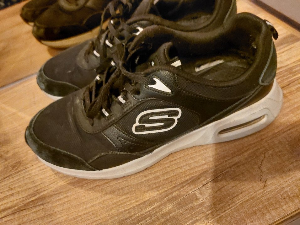 Skechers Siyah Spor Ayakkabı Velcro Detaylı - Görsel 2