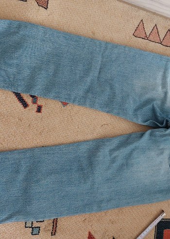 Pull&Bear Mavi Street Wear Kot Pantolon - Görsel 3