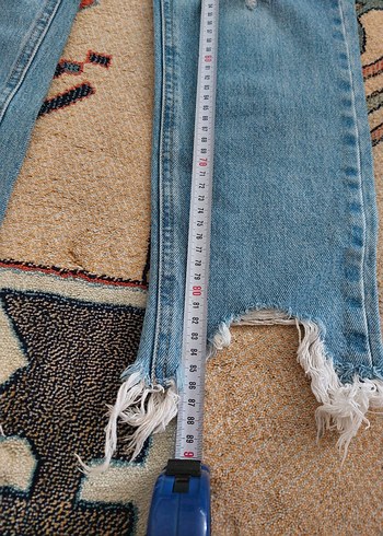 Pull&Bear Mavi Street Wear Kot Pantolon - Görsel 4