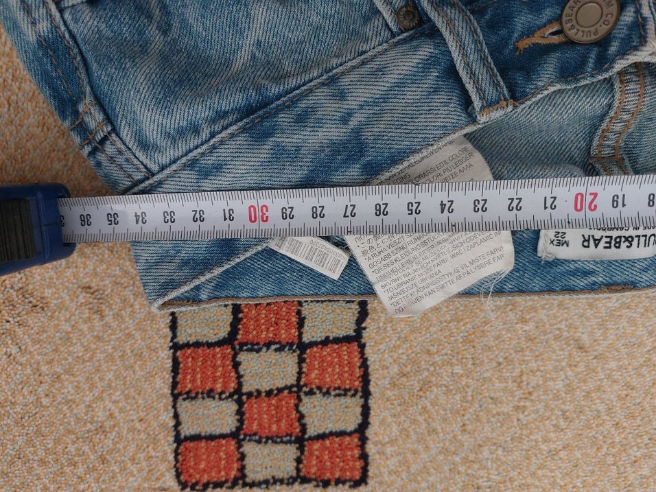 Pull&Bear Mavi Street Wear Kot Pantolon - Görsel 5