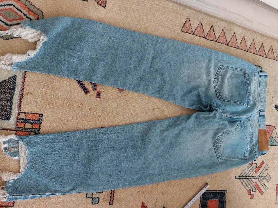 Pull&Bear Mavi Street Wear Kot Pantolon - Görsel 3