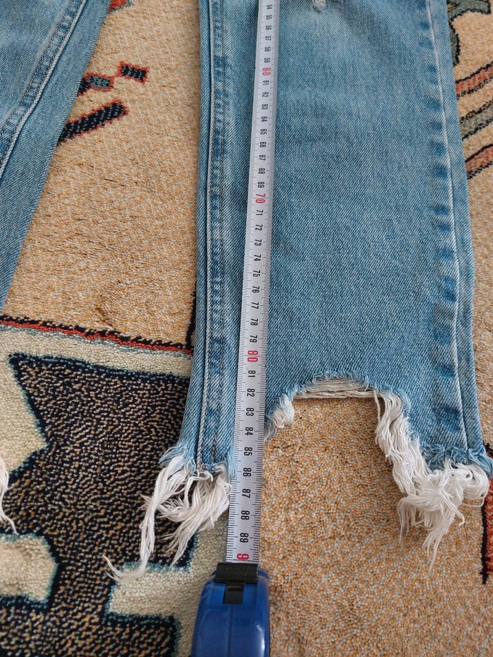 Pull&Bear Mavi Street Wear Kot Pantolon - Görsel 4