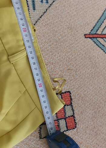 Sarı Kadın Midi Kumaş Pantolon - Görsel 6