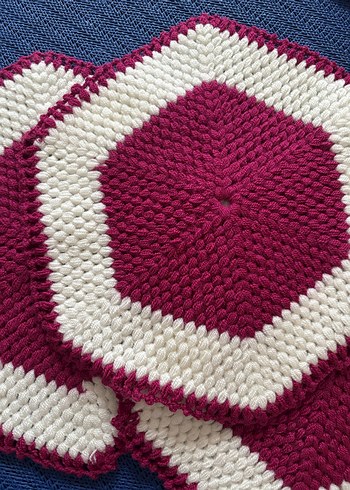 Renkli Çokgen Örgü banyo lifi - Görsel 2