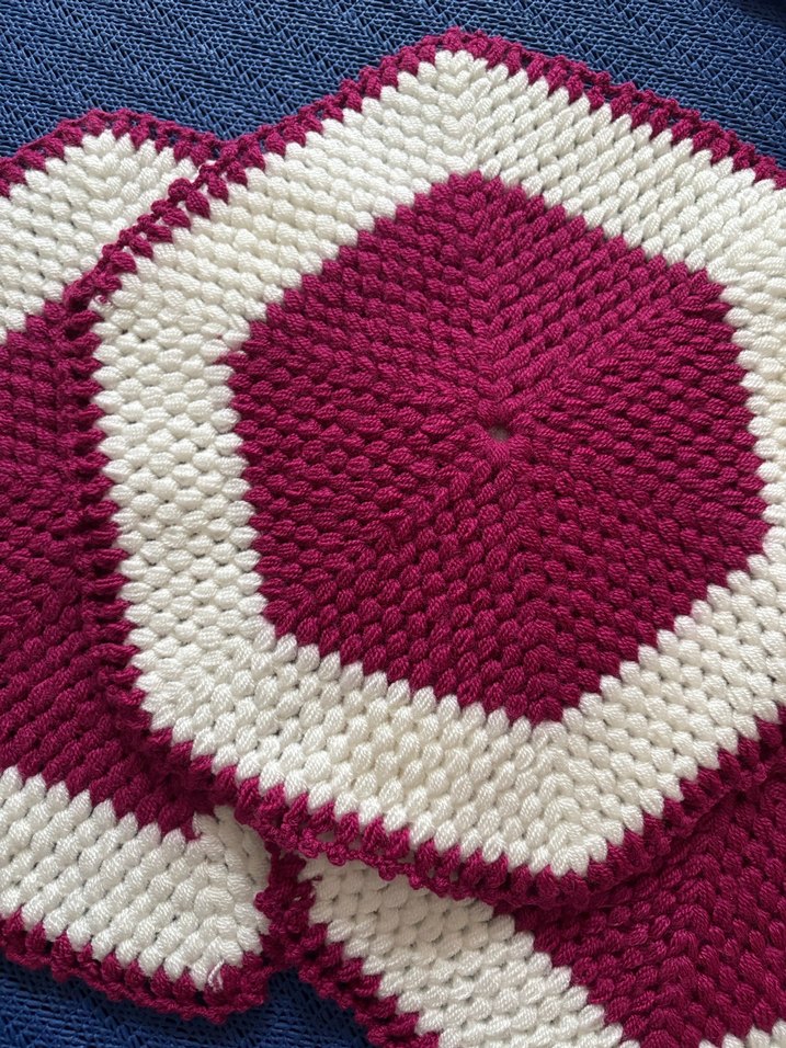 Renkli Çokgen Örgü banyo lifi - Görsel 2