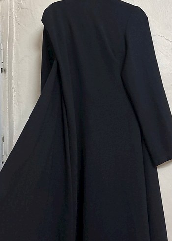Uzun Siyah Drapeli Kadın Elbise kiralık - Görsel 3