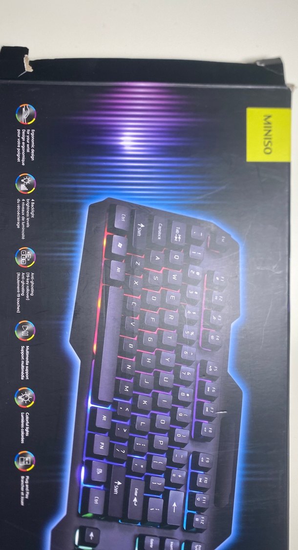 Miniso rgb oyuncu klavyesi - Görsel 2