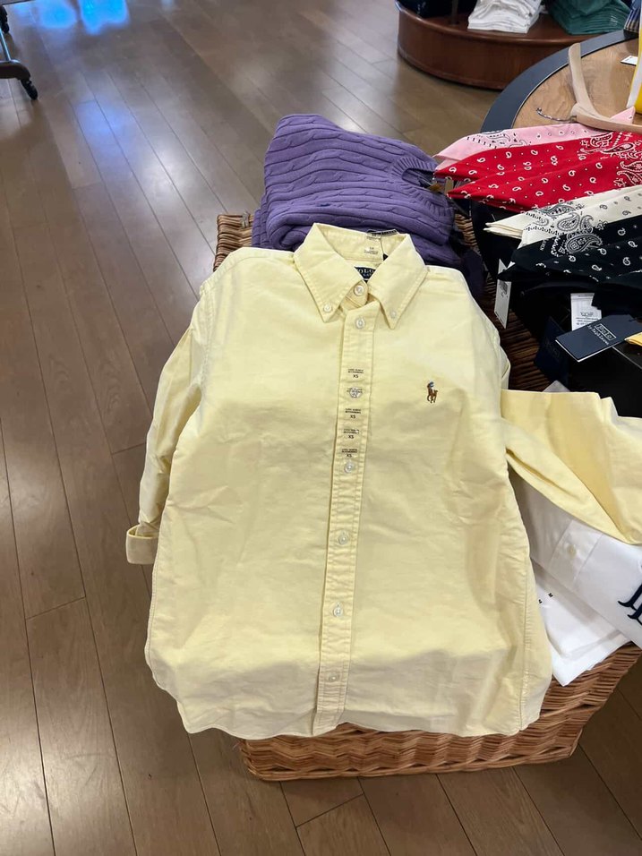 Ralph Lauren Sarı Gömlek Kadın, Uzun Kollu, Salaş Kesim - Görsel 2