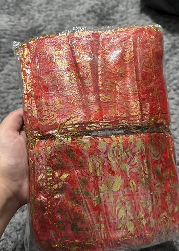 Gri Kırmızı Dantel Detaylı Çerez Paketi - Görsel 2