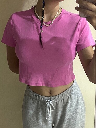 Koton pembe crop