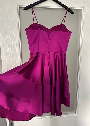 Dans marka fuşya mini abiye - Görsel 4