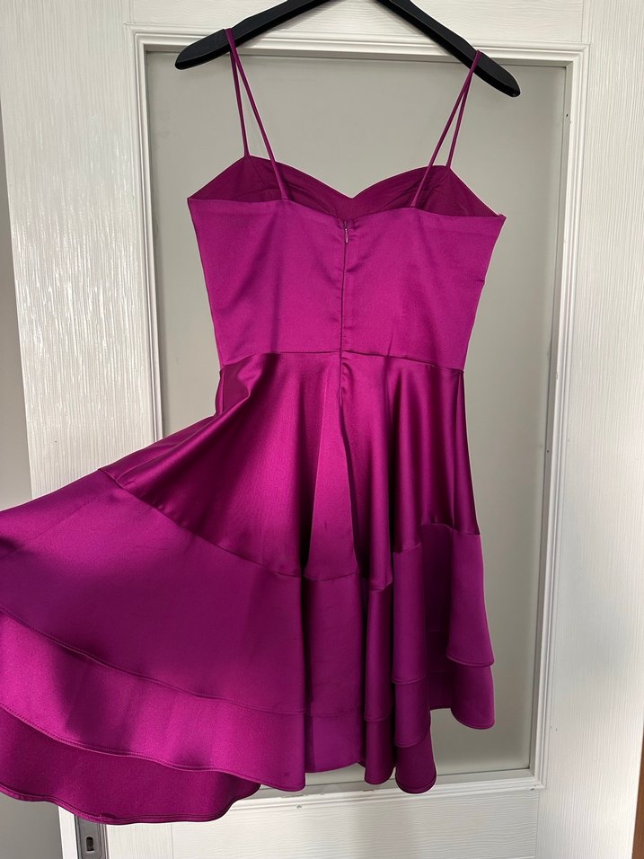 Dans marka fuşya mini abiye - Görsel 4