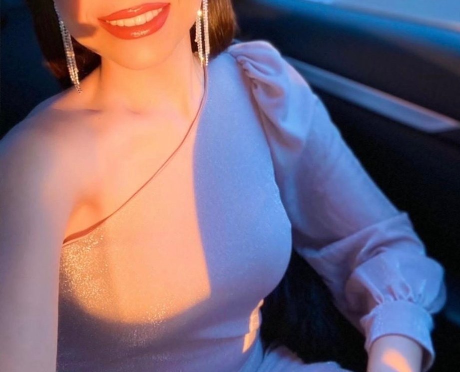 Tek Omuz Drapeli Bej Midi Abiye Elbise - Görsel 2