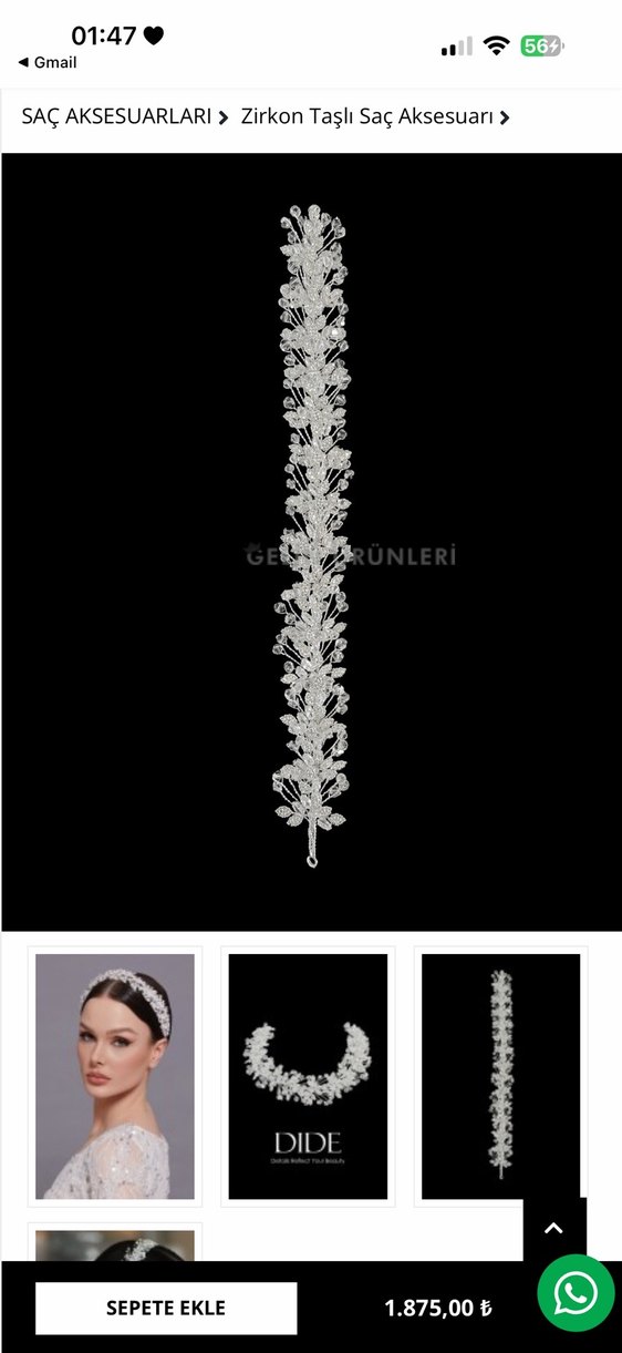 Gelin Saç Aksesuarı - Görsel 2