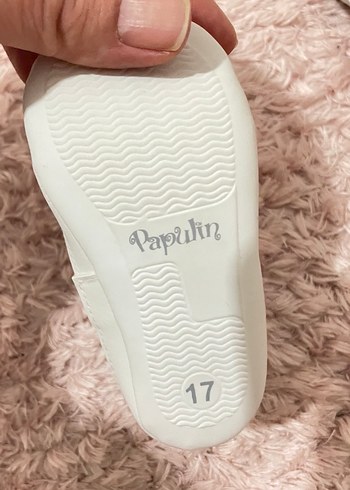 Beyaz Kız Bebek İlk Adım Ayakkabısı Velcro - Görsel 3