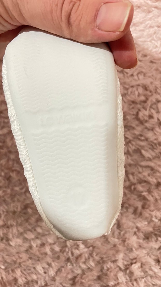 Beyaz Nakışlı Kız Babet Ayakkabı - Görsel 2