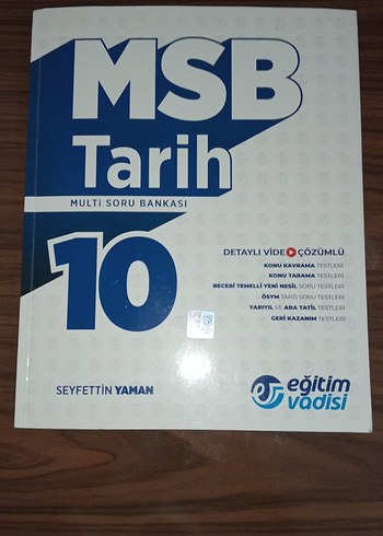 MSB Tarih 10. Sınıf Multi Soru Bankası
