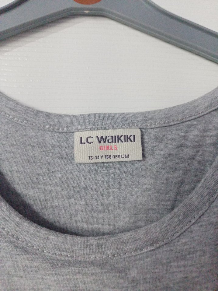 Gri Çizgili, Lc Waikiki, Kız Elbisesi - Görsel 3