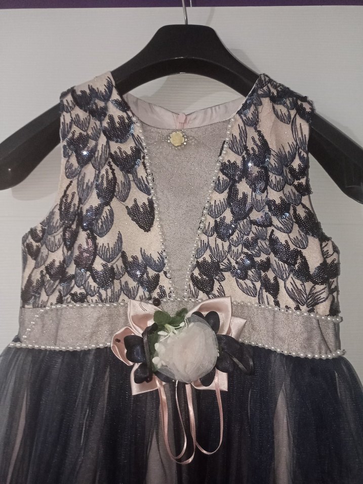 Nakışlı, Kayık Yaka, Kız Çocuk Abiyesi - Görsel 4