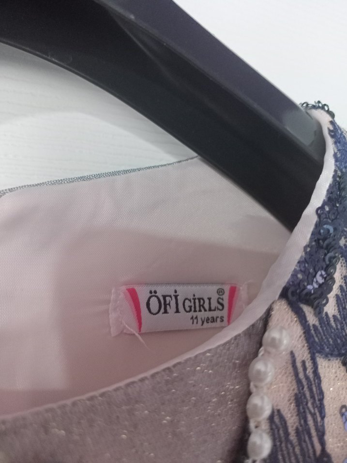 Nakışlı, Kayık Yaka, Kız Çocuk Abiyesi - Görsel 3