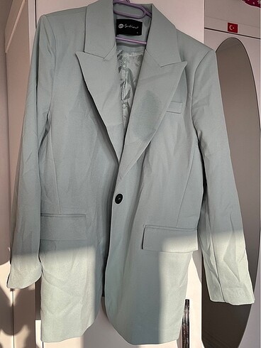 Mint yeşili blazer ceket