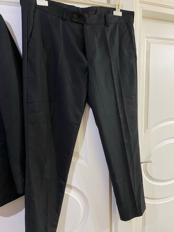 Erkek Siyah Regular Fit Ofis Takım Elbise - Görsel 3