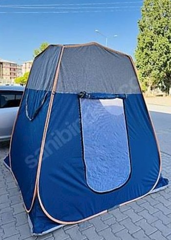 Koyu Mavi Katlanabilir Kamp Çadırı