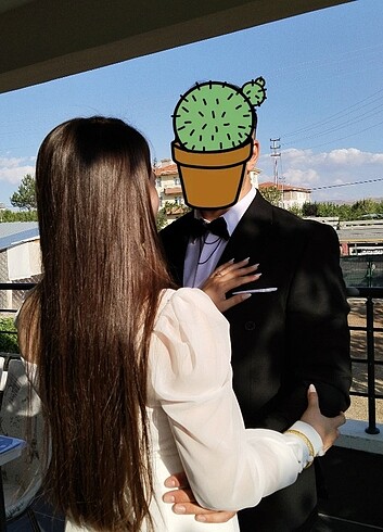 l Beden Uzun Beyaz Nikah Elbisesi