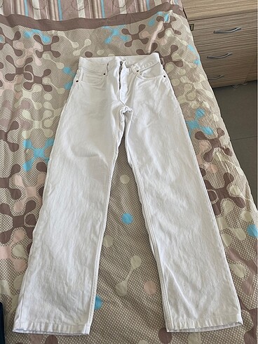 Mango beyaz straight fit jean