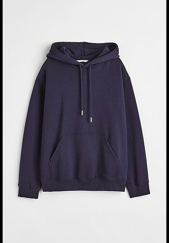 H&M lacivert sweatshirt