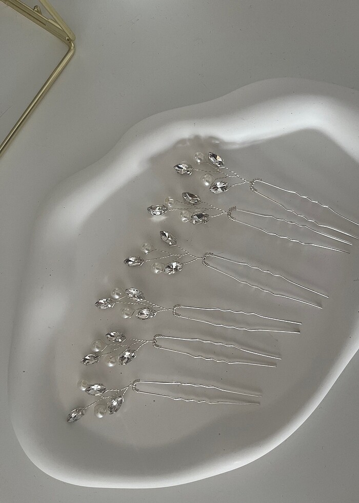 6 Adet Gelin-Nişan Saç Tokası - Görsel 4