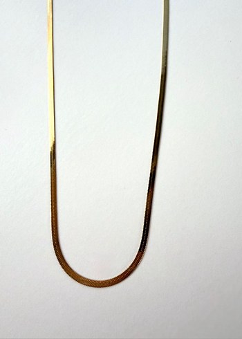 Çelik Altın Renk Zincir Kolye - Görsel 2