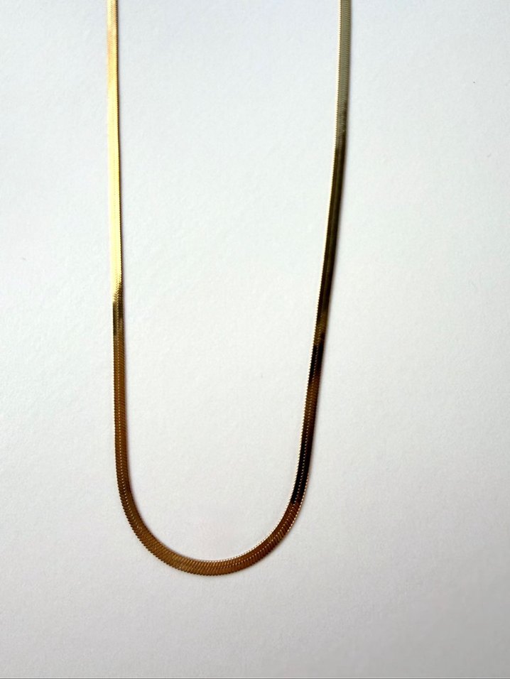 Çelik Altın Renk Zincir Kolye - Görsel 2