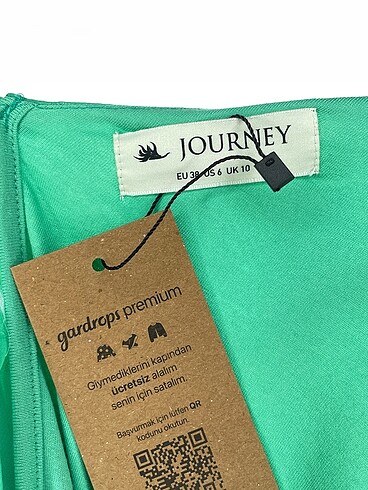 38 Beden yeşil Renk Journey Kısa Elbise %70 İndirimli.