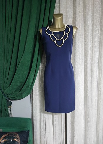 inci detaylı elbise - Görsel 4