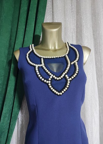 inci detaylı elbise - Görsel 2