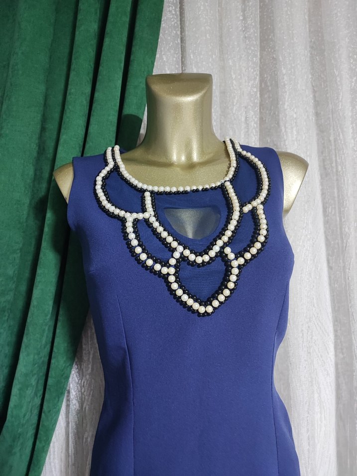 inci detaylı elbise - Görsel 2