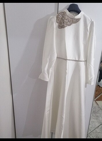Senna design beyaz abiye