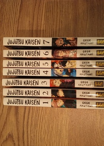 Jujutsu Kaisen Cilt 1-7 Manga Seti